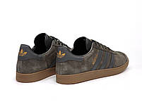 Чоловічі кросівки Adidas Gazelle Khaki. Замшеві кеди весна літо чоловічі олива Адідас Газель, фото 4
