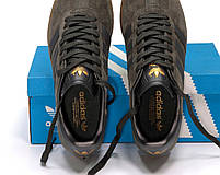 Чоловічі кросівки Adidas Gazelle Khaki. Замшеві кеди весна літо чоловічі олива Адідас Газель, фото 9