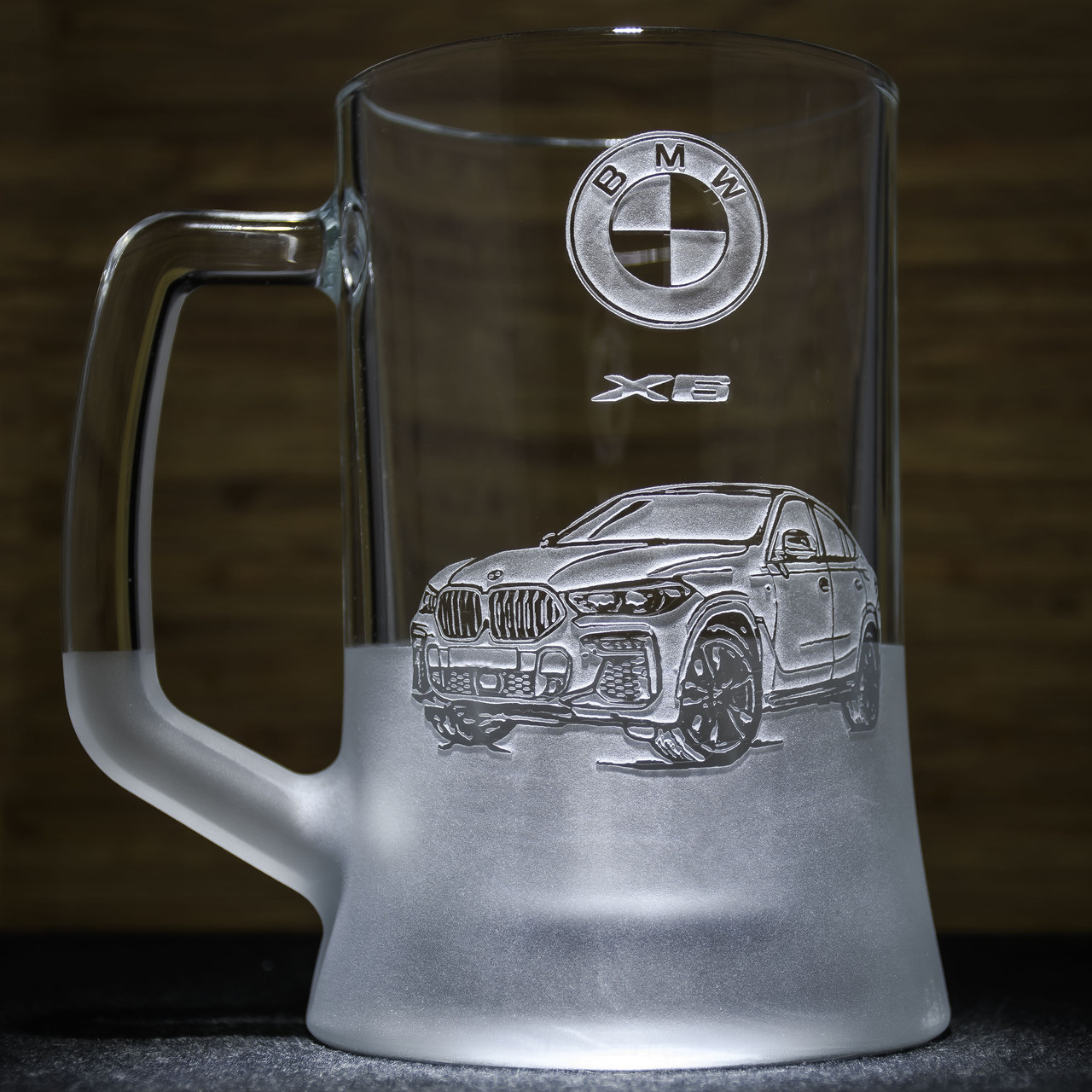 Бокал для пива з гравіюванням BMW X6 SandDecor