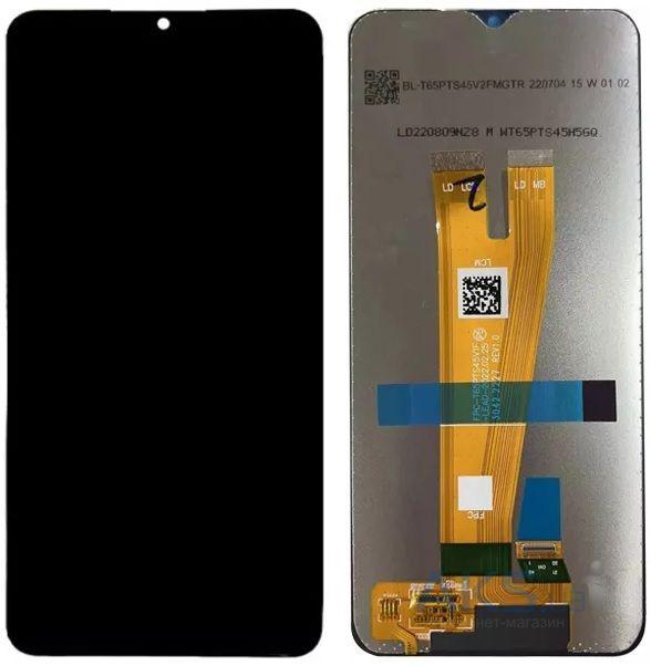 Дисплей для Samsung A045F Galaxy A04 (2022) із сенсорним  склом (Чорний) Service Pack, фото 1