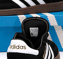 Кеди чоловічі та жіночі замшеві весна літо чорні з білим Adidas Spezial. Кросівки низькі Адідас Спеціал, фото 8
