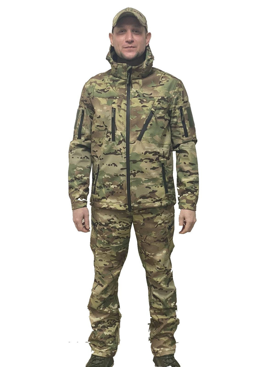 Костюм тактичний ЗСУ фліс Soft Shell "Мультикам"