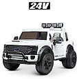 Дитячий двомісний джип Ford Super Duty (білий колір) з пультом дистанційного керування 2,4G, фото 2