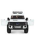 Дитячий двомісний джип Ford Super Duty (білий колір) з пультом дистанційного керування 2,4G, фото 3