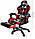 Геймерське крісло ігрове комп'ютерне Dunmoon 8979 Black/Red, фото 10