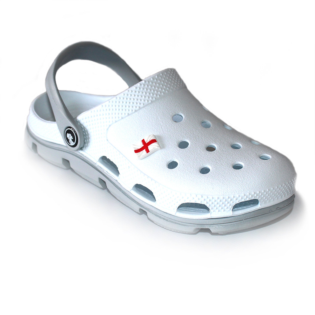 Крокси (сабо) чоловічі Jose Amorales біло-сірі (116114)