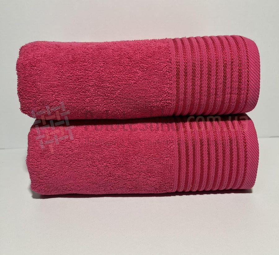 Малиновий банний махровий рушник, фото 1