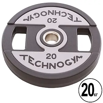 Диск прогумований 20 кг на гриф 50 мм TECHNOGYM TG-1837-20, фото 1