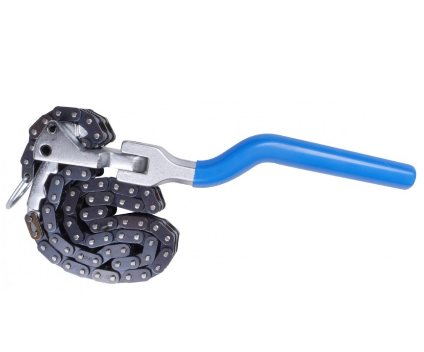 Ключ для зняття оливного фільтра ланцюговий посилений 60-195 мм, фото 1