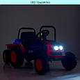 Дитячий трактор з причепом BARTY TR 001 (синій колір) з пультом дистанційного керування 2,4G, фото 10