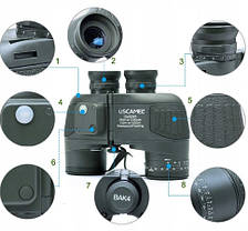 Бінокль Uscamel UW004B 10 x 50 mm з далекоміром, фото 2