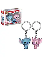 Фигурка брелок Funko Pop Лило и Стич Lilo and Stitch Angel 2 PACK 4 см