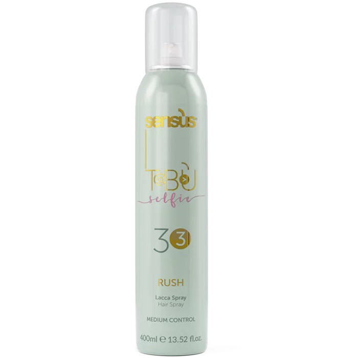 Лак для волосся середньої фіксації Sensus Tabu Selfie 33 Rush 400 мл, фото 1