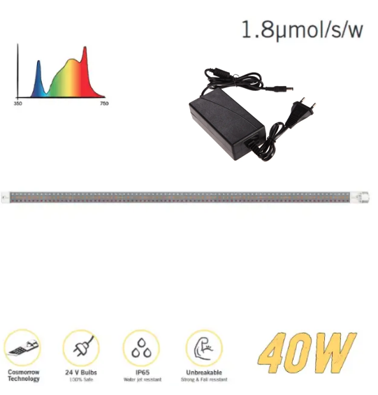 Комплект драйвер(24V) + фітомодуль Cosmorrow 40w(90cm)