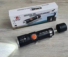 Світлодіодний ручний акумуляторний ліхтар X-Balog BL-616 Яскравий потужний якісний ліхтарик з зумом zoom, фото 3