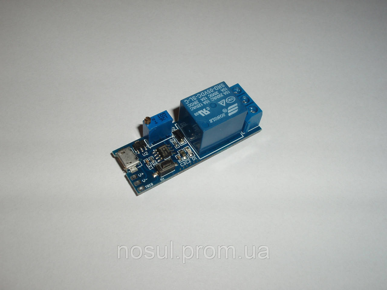 XY-018 Реле 5V 1 канальный micro USB NE555 58A POFKG3 модуль контроль icstation - фото 1 - id-p295245546