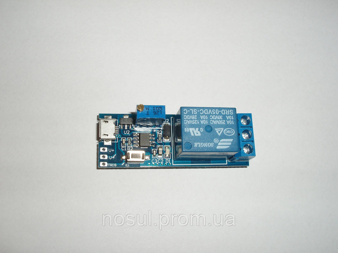 XY-018 Реле 5V 1 канальный micro USB NE555 58A POFKG3 модуль контроль icstation - фото 3 - id-p295245546