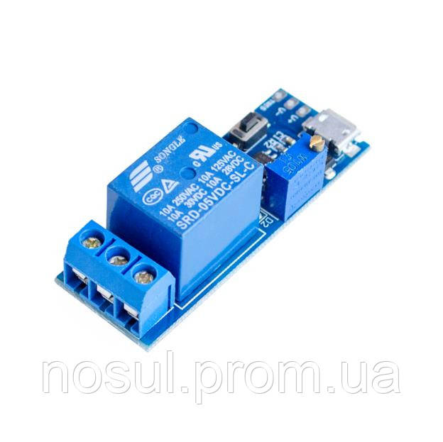 XY-018 Реле 5V 1 канальный micro USB NE555 58A POFKG3 модуль контроль icstation - фото 6 - id-p295245546