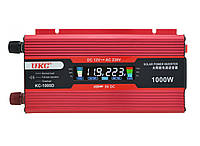 Преобразователь напряжения 12V в 220V UKC 1000W KC-1000D инвертор с LCD дисплеем