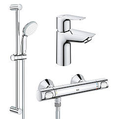 Набір змішувачів для ванної GROHE QuickFix StartEdge UA202503TE CV030628 хром латунь 161128