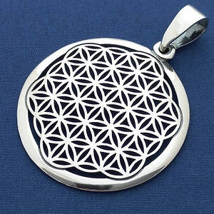 Амулет Квітка Життя зі срібла 925 проби (⌀34 мм, 6,5 г)