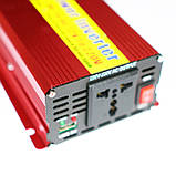 Перетворювач напруги 12V на 220V 2000W Red потужний автомобільний інвертор Power Inverter, фото 4