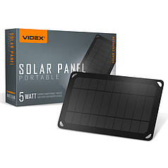 Сонячна панель (портативний зарядний пристрій) VIDEX 5W VSO-F505U