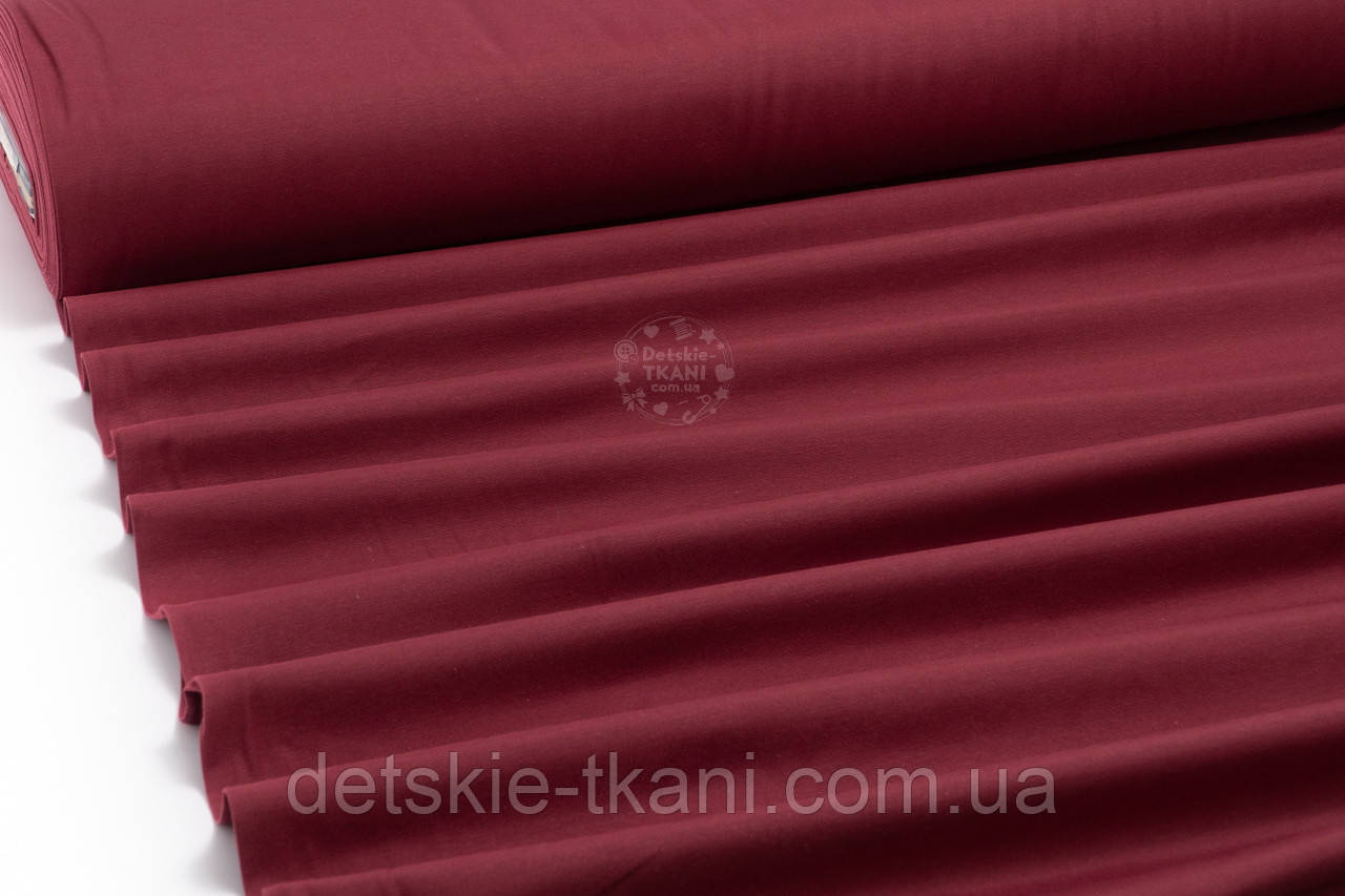 Однотонна тканина Duck колір марсалу, фото 1