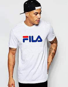 Футболка FILA біла синій лого "" В стилі Fila ""