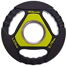 Диск поліуретановий 1.25 кг на гриф 50 мм Zelart TA-2677-1_25