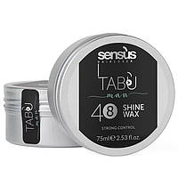 Мужской воск для волос с блеском Sensus Tabu Man 48 Shine Wax 75мл