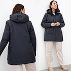 Куртка Жіноча утеплена р.52 фірмова куртка зі знімним капюшоном DeIfy, фото 3