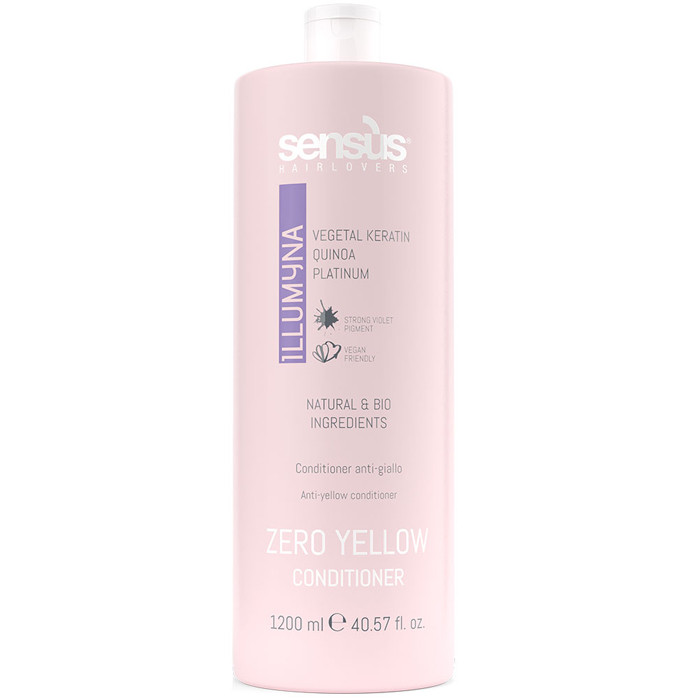 Кондиціонер проти жовтизни волосся Sensus Illumyna Zero Yellow Conditioner 1200 мл, фото 1