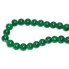 Намистини 4 мм Нитка 80 см для Біжутерії Темно Зелений тон 152, Фурнітура для Прикрас Браслетів Брошок Кольє Намиста