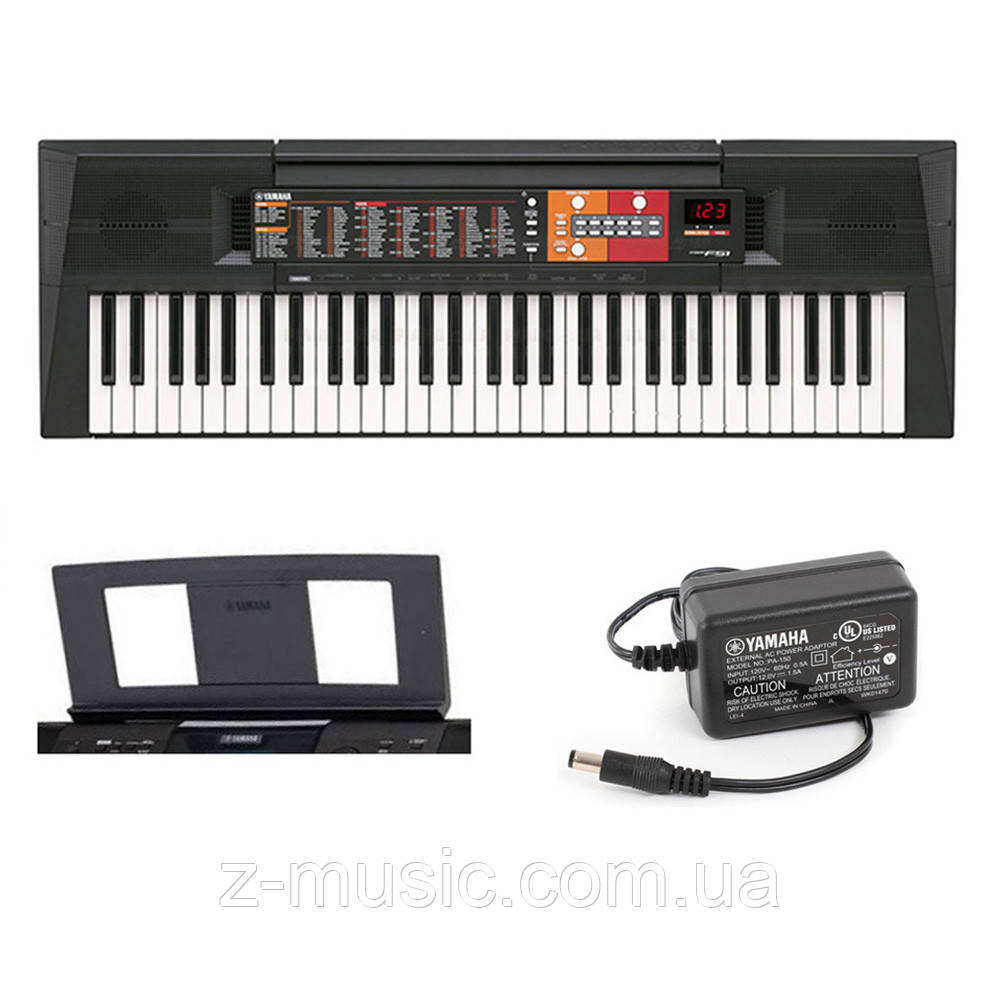 Синтезатор Yamaha PSR-F51 + пюпитр и адаптер питания в подарок: продажа ...