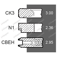 87802835 поршневые кольца 111.76 двигателя трактора FORD NEW HOLLAND Powerstar 675TA