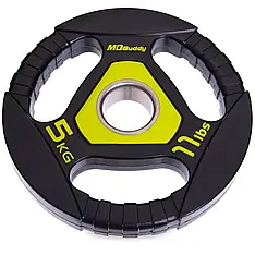 Диск поліуретановий 5 кг на гриф 50 мм Zelart TA-2677-5