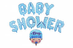 Гірлянда КИТАЙ-КТ Baby Shower — блакитні літери (УП)