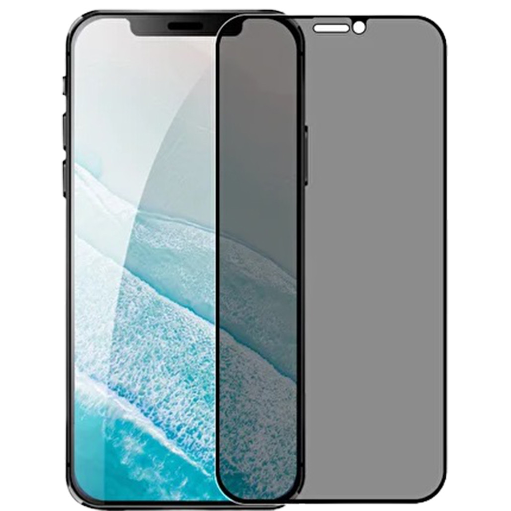 Захисне скло Privacy (Антишпигун) iPhone 12 Pro Max Чорне, фото 1