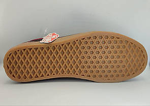 44 р Кеди чоловічий Vans Old Skool бордові, Ванс Олд Скул замша, бавовна кросівки, фото 6