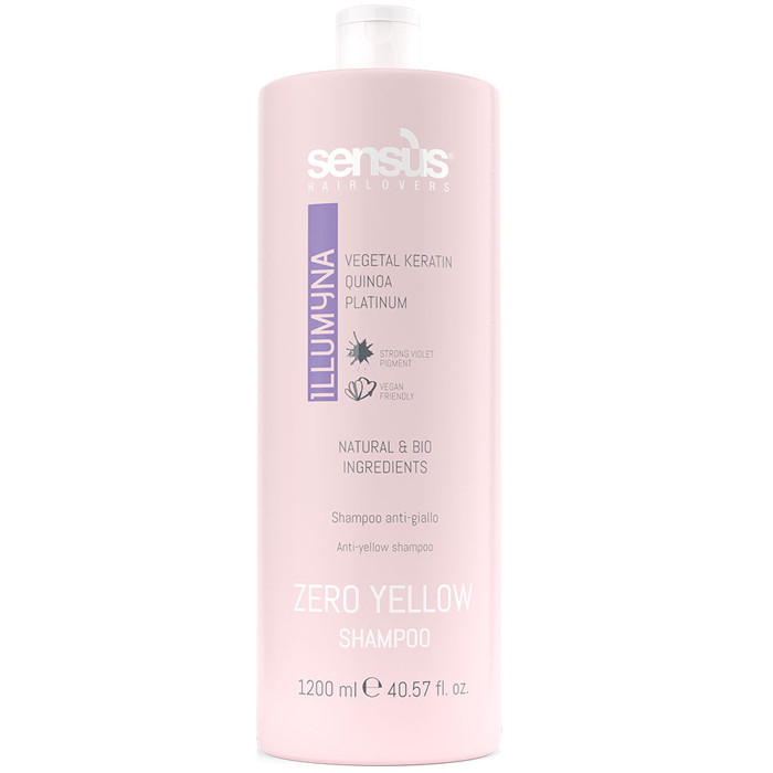 Шампунь проти жовтизни волосся Sensus Illumyna Zero Yellow Shampoo 1200 мл, фото 1