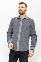 Рубашка мужская в полоску, цвет темно-серый, размеры S, M FA_003844