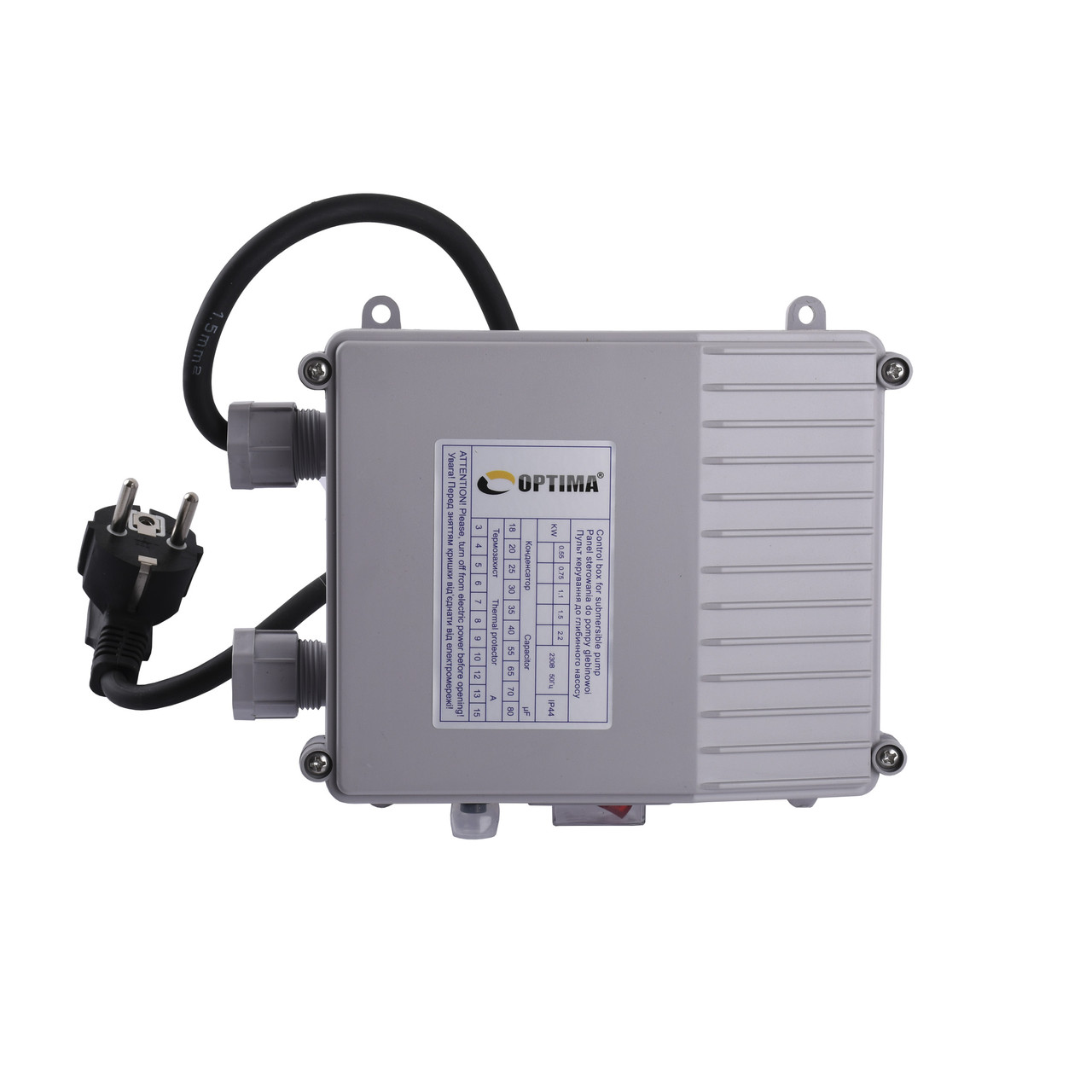 Пульт управления для глубинного насоса Optima 1,5 кВт 50 мкФ, 18А (3,5SD) - фото 1 - id-p1765302077