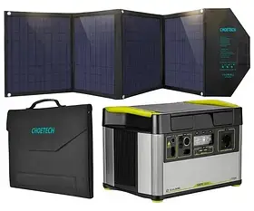 ЗАРЯДНА СТАНЦІЯ GOAL ZERO YETI 1500X (1516ВТ/Г) + СОНЯЧНА ПАНЕЛЬ CHOETECH 80W