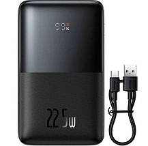 Зовнішній акумулятор Baseus Power Bank 20000mAh Bipow Pro Digital Display PD 22.5W Black (PPBD040301), фото 4