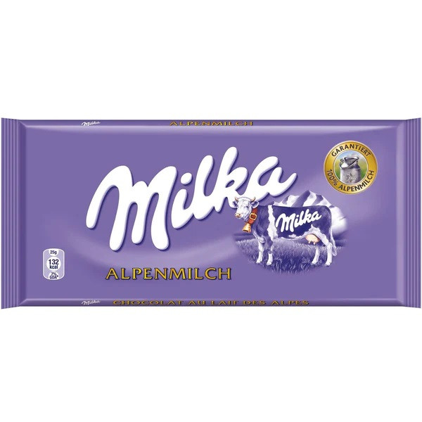 Шоколад Milka Alpine Milk chocolate, 1шт