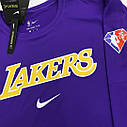 Лонгслів тренувальний Лос dorse Лейкерс Nike Los Angeles Lakers 75 TH, фото 2