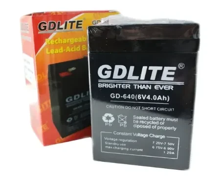 Акумулятор GDLITE GD-640 6V 4.0Ah для ваг, ліхтарів, приладів S