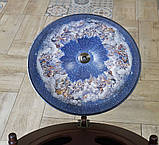 Глобус бар зі столиком Мапа світу новий дизайн кремовий сфера 40 см, фото 5