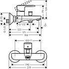 Набір змішувачів для ванни 3 в 1 hansgrohe Vernis Blend 71551111 (71440000, 71551000, 26275000), фото 6